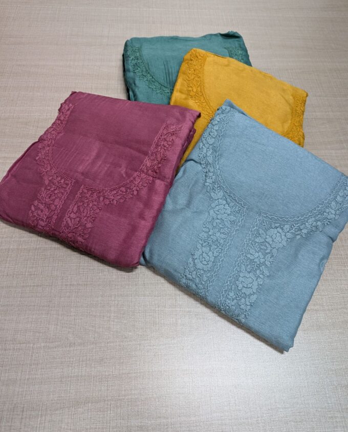 Hand Embroidered Uppada Silk Sets