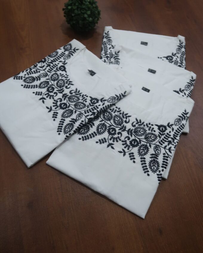 Embroidered Cotton Kurtis