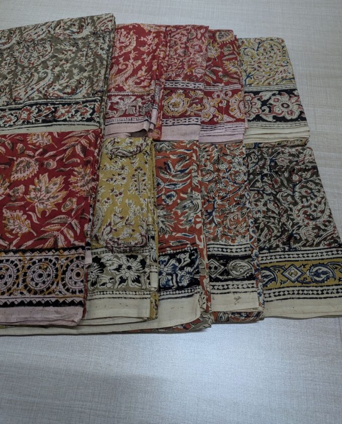 Kalamkari Printed Silk Sarees