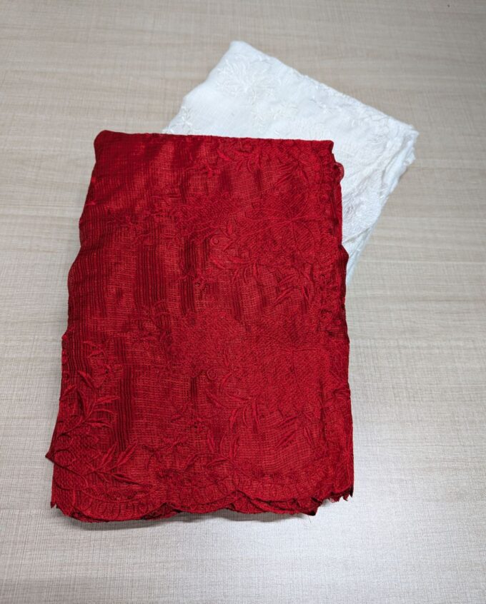 Cutwork and Embroidery Kota Silk Sarees
