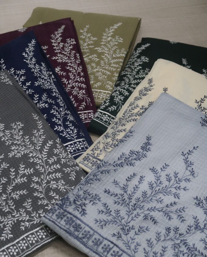 Embroidered Kota Silk Sets